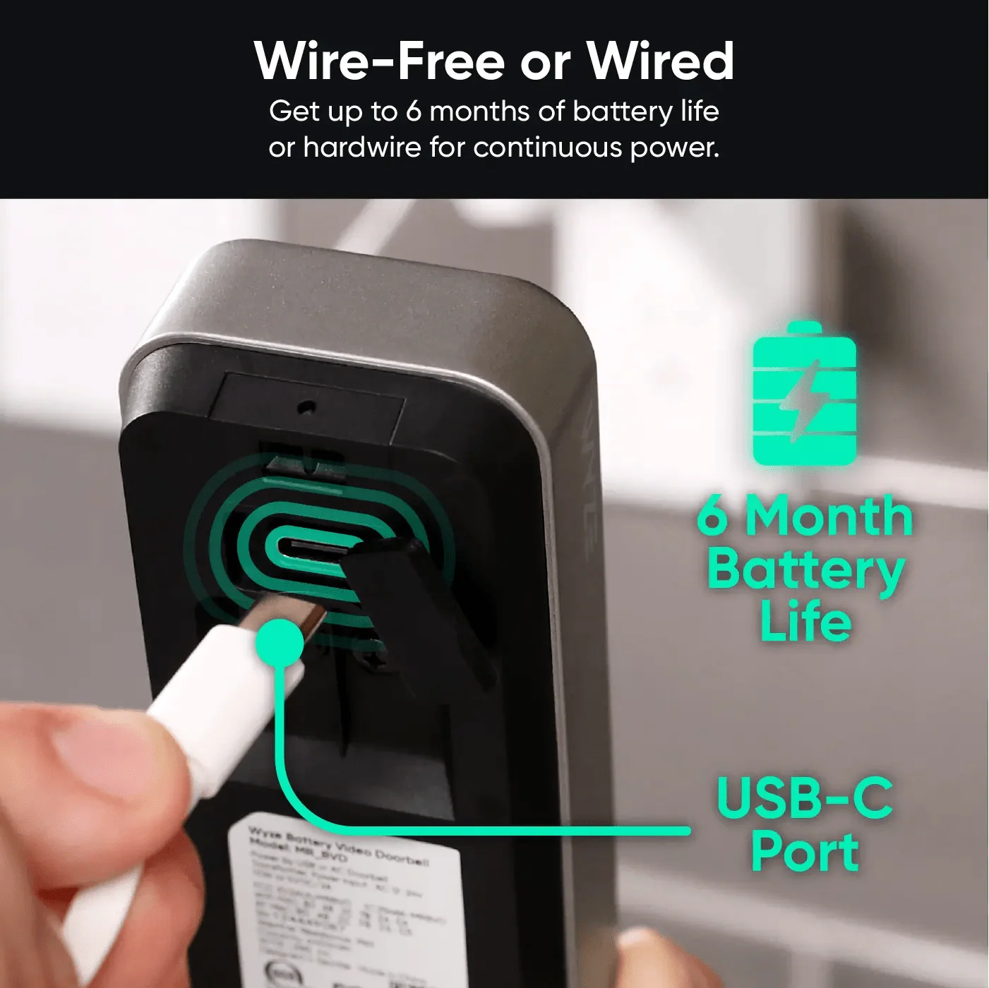 Wyze Battery Video Doorbell - View 6