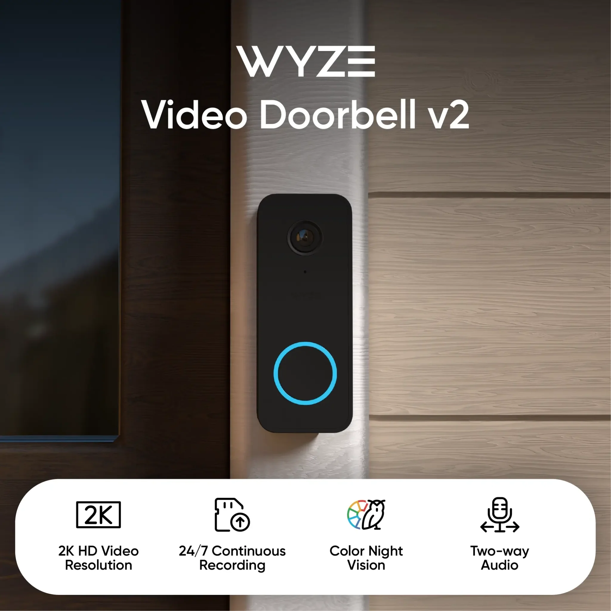 Wyze Video Doorbell v2 - View 2